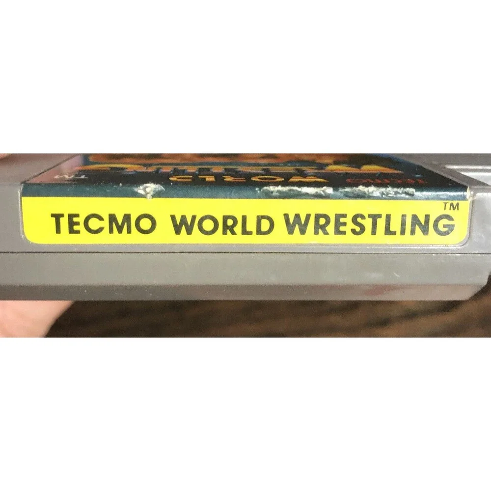 Tecmo World Wrestling Nintendo NES Authentic Game Cartridge Loose Tested